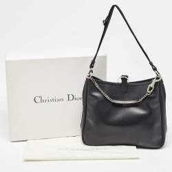 Pre Owned Dior Black Leather Hardcore Shoulder Bag