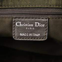 Pre Owned Dior Bronze Canvas Diorrissimo Multi Pocket Handbag