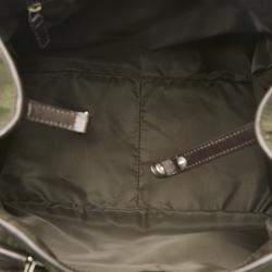 Pre Owned Dior Bronze Canvas Diorrissimo Multi Pocket Handbag