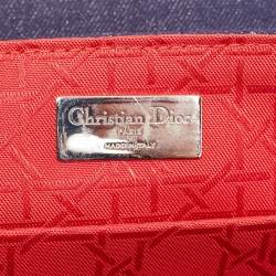 Dior Blue/Red Cannage Denim Small Stardust Backpack