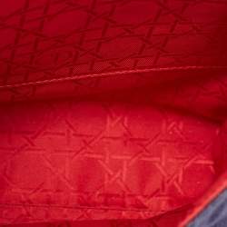 Dior Blue/Red Cannage Denim Small Stardust Backpack