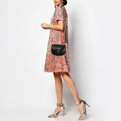 Pre Owned Dior Black Leather Small Bobby Bag