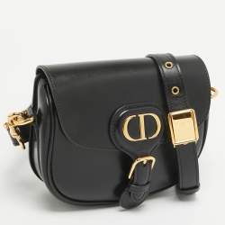 Pre Owned Dior Black Leather Small Bobby Bag