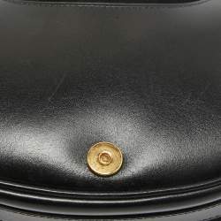 Pre Owned Dior Black Leather Small Bobby Bag