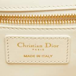 Dior Off -White Leather 30 Montaigne Shoulder Bag