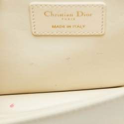 Dior Off -White Leather 30 Montaigne Shoulder Bag