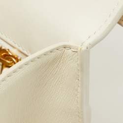 Dior Off -White Leather 30 Montaigne Shoulder Bag