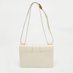 Dior Off -White Leather 30 Montaigne Shoulder Bag