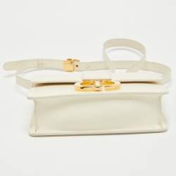Dior Off -White Leather 30 Montaigne Shoulder Bag