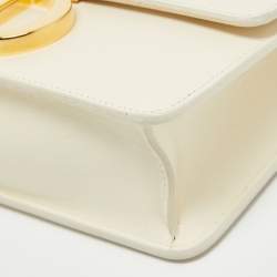 Dior Off -White Leather 30 Montaigne Shoulder Bag