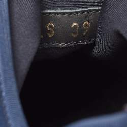 Pre Owned Dior Navy Blue Leather and Neoprene D-Connect Sneakers Size 39