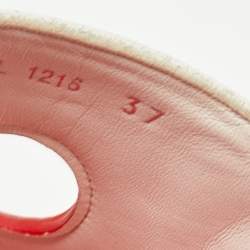 مملوكة مسبقًا Dior Tricolor Leather Marina Slides Size 37