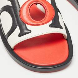 مملوكة مسبقًا Dior Tricolor Leather Marina Slides Size 37