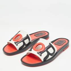 مملوكة مسبقًا Dior Tricolor Leather Marina Slides Size 37
