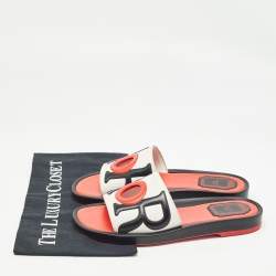 مملوكة مسبقًا Dior Tricolor Leather Marina Slides Size 37