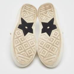 Pre Owned Dior Cream Canvas Walk'n'Dior Sneakers Size 35.5