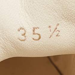 Pre Owned Dior Cream Canvas Walk'n'Dior Sneakers Size 35.5