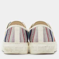 Pre Owned Dior Multicolor Canvas Walk n Dior Low Top Sneakers Size 38
