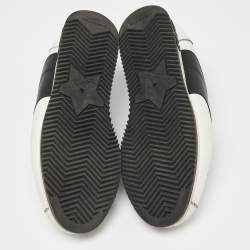 Pre Owned Dior White/Black Leather Low Top Sneakers Size 39