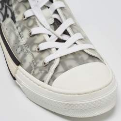 Dior Grey/White PVC and Mesh B23 High Top Sneakers Size 41