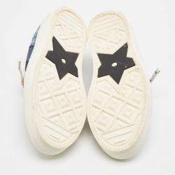 Dior  Blue Denim Patchwork Walk'n'Dior  Sneakers Size 37