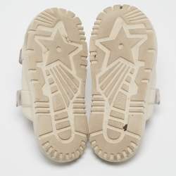 Dior Cream Leather DiorAct Flat Sandals Size 37.5