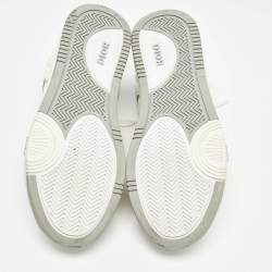 Pre Owned Dior White Leather B27 Lace Up Sneakers Size 38