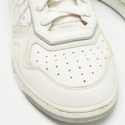 Pre Owned Dior White Leather B27 Lace Up Sneakers Size 38