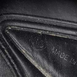 Pre Owned Dior Black Mesh Sequins/Beads Embellished Fusion Sneakers Size 38