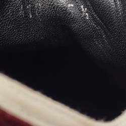 Pre Owned Dior Burgundy Velvet Walk'n'Dior Sneakers Size 35.5