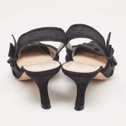 Dior Black Polka Dot Mesh J'adior Pumps Size 39