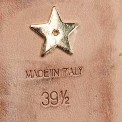 مملوكة مسبقًا Dior Black Mesh J'Adior Slingback Flat Sandals Size 39.5