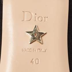 Dior Black Suede Pointed Toe Ballet Flats Size 40