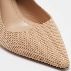 Pre Owned Dior Beige Fabric J'Adior Pointed Toe Pumps Size 40