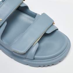 Dior Blue Leather DiorAct Sandals Size 39