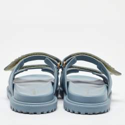 Dior Blue Leather DiorAct Sandals Size 39