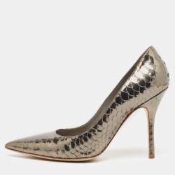 Dior Metallic Python Cherie Pumps Size 37