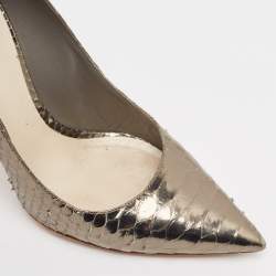 Dior Metallic Python Cherie Pumps Size 37