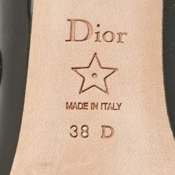 Pre Owned Dior Black Leather D-Doll Mary Jane Pumps Size 38