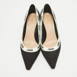 Dior Black Technical Fabric J'adior Pumps Size 38.5