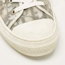 Dior Grey Mesh and PVC B23 High Top Sneakers Size 39