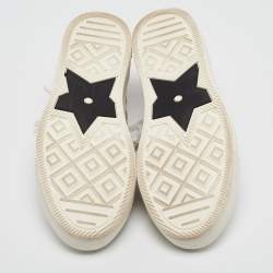 Pre Owned Dior White Canvas Rubber Walk'n'Dior Sneakers 36