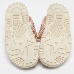 مملوكة مسبقًا Dior Multicolor Print Fabric DiorAct Sandals Size 39