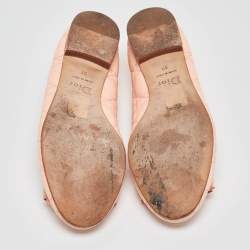 Dior Pink Leather Ballet Flats Size 37
