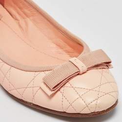 Dior Pink Leather Ballet Flats Size 37