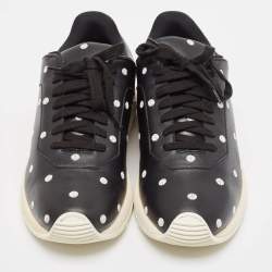 Dior Black/White Leather Lace Up Sneakers Size 40