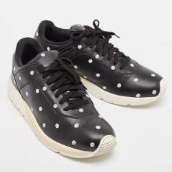 Dior Black/White Leather Lace Up Sneakers Size 40