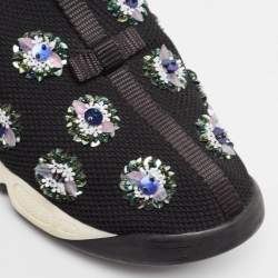Dior Black Mesh Fusion Slip On Sneakers Size 38.5