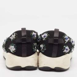 Dior Black Mesh Fusion Slip On Sneakers Size 38.5
