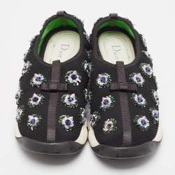 Dior Black Mesh Fusion Slip On Sneakers Size 38.5
